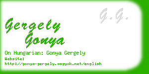 gergely gonya business card
